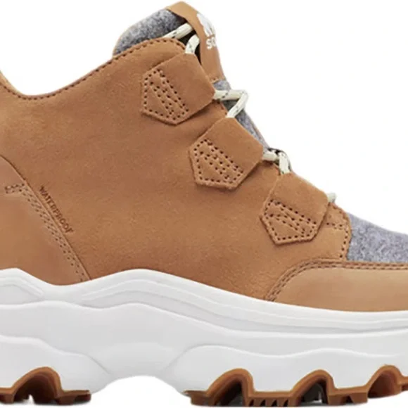 SOREL Women’s Kinetic Breakthru Caribou Waterproof Sneaker Boots, Sz 7 *NEW* - Picture 3 of 9